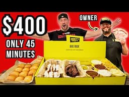 OWNER BET $400 NO ONE CAN FINISH THIS 12LB BBQ CHALLENGE IN 45 MINUTES! $200 IF YOU FAIL!