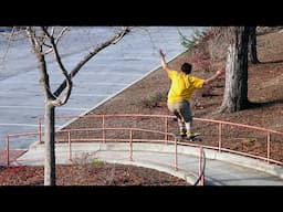 Skating a 500 Foot Rail Like It’s Nothing. This Actually Blew My Mind.