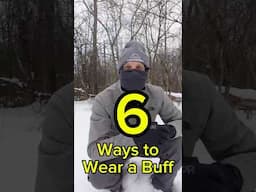 6 ways to wear a Buff or neck gaiter in winter.