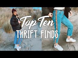 TOP TEN FAVORITE THRIFT FINDS OF 2019 ☆ thrift haul ☆ the thrift gods blessed me!!