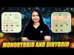 Class 10 Biology - Monohybrid and Dihybrid Crosses | Kajal mam