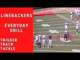 Every Day Linebacker Drill that incorporates Trigger, Tracking and Tackling Fundamentals