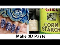 Mix GEL POLISH & CORNSTARCH / Mix It and Get 3D Paste !