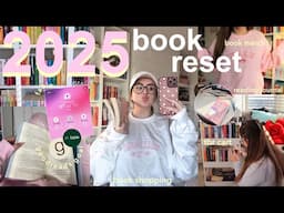 2025 reset *BOOK edition* ⭐️📚 reading journal, TBR cart, goodreads, book merch + more