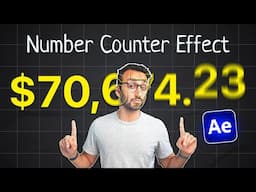 Animate NUMBERS like Ali Abdaal! After Effects Hindi Tutorial - 2024