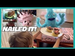 Kit Explores NAILED IT! | Cupcake Baking Fail for Kids!