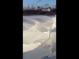 Huge Snow Drifts Line Whatcom County After Storm