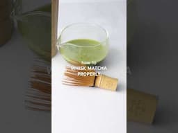 Learn how to whisk matcha properly 🍵 #matchatips #japan #howtomakematcha