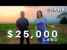 WHAT $25,000 GETS YOU IN GHANA | LAND FOR SALE IN GHANA WITH A HILLTOP VIEW TO BUILD YOUR OWN HOUSE