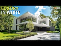 Modern Luxury Meets White Stucco Finish for Your Home Design Inspiration