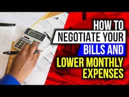 How to Negotiate Your Bills and Lower Monthly Expenses #money #savingmoney #finance #success