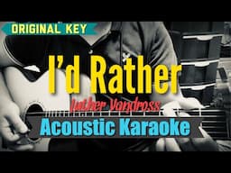 I’d Rather - Luther Vandross (Acoustic Karaoke)