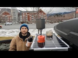 How I Start My Day Winter Car Camping at Sugarbush Resort