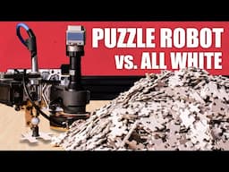 Worlds hardest jigsaw vs. puzzle machine (all white)