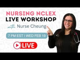 Nursing School NCLEX Practice Questions with Nurse Cheung❤️