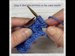 Left Leaning Cable in Knitting #cableknitting #knittinghelp #knittingtips #knittingtutorials