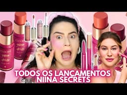 LINHA COMPLETA NIINA SECRETS: Blush Stick, Iluminadores e Batom Duo Perfect Match!