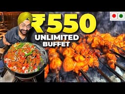 550 Rs Unlimited Buffet | Mutton, Chicken, Fish & Veg Dishes