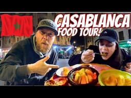 INSANE FOOD TOUR in CASABLANCA! 🇲🇦 The BEST MOROCCAN STREET FOOD To Try in Casablanca, Morocco 2024