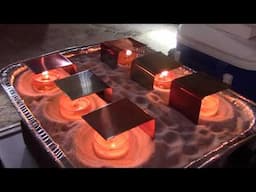 Sand Battery Air Heater with Beeswax Candles! DIY Sand-based Heater! beeswax hotter/brighter/cleaner