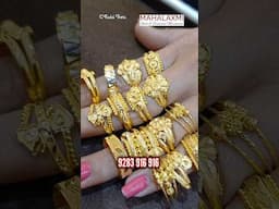 Just 1g to 3g Gold Ladies Rings 💍 #mahalaxmiadyar light weight dailywear Gold rings