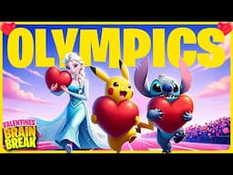 ❤️ Valentines Olympics ❤️ Valentines Day Brain Break for Kids 🥇 Just Dance 🥇 Danny Go