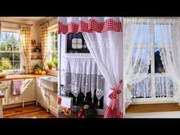 150+ Vintage Curtains: Cozy & Timeless Small Farmhouse Kitchen Curtain Design Ideas