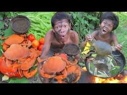 Primitive Technology- Yummy Cocking Crab Sea InJugle- Kmeng Prey