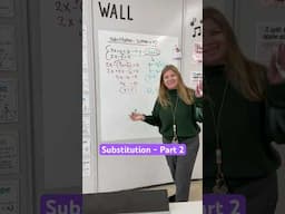 Substitution - Part 2 #iteachalgebra #math #algebra #mathematics #iteachmath #teacher #mathteacher