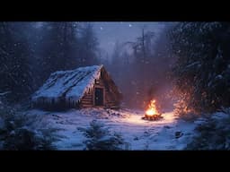 SURVIVE EXTREME COLD IN A SMALL ABANDONED DUGOUT. 24 HOURS IN THE WILD WINTER FOREST.