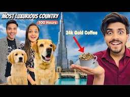 Living In The Most Luxurious Country For 100 Hours | 24k Gold Coffee | Anant Rastogi