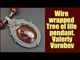 Wire wrapped Tree of life pendant. Handmade Wire jewelry Valeriy Vorobev.