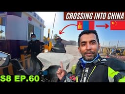 Crossing into China 🇨🇳 from Mongolia S8 EP.60 | Pakistan to Japan Motorcycle Tour