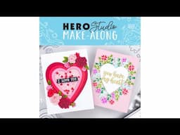 Hero Studio Make-Along - January 2025 Card Kit of the Month and Clear Set + Die of the Month