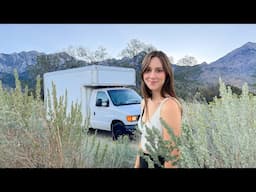 #3 First days living in the Box Truck [highway 395]