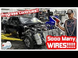 Back to the GRIND on Val's 4000+ HP Camaro!! Wiring Progress Part 1!!