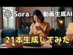 動画生成AIのSoraで様々な動画を21本生成してみた