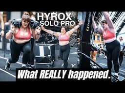 The FULL TRUTH I did Solo HYROX PRO as a slow runner (7 months postpartum)