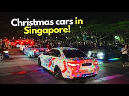 LED Christmas Cars Take Over Singapore Streets! Reactions from the Crowd at a Car Meet