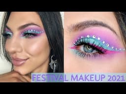 Diamond Cut Crease- Festival Makeup 2021