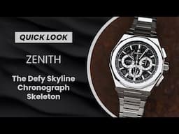 QUICK LOOK: Zenith Defy Skyline Chronograph Skeleton (LVMH Watch Week News!)