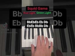 Red Ligh Green Light EASY #piano #viral #easytutorial