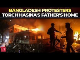 Bangladesh: Protesters torch Bangabandhu Mujibur’s Dhanmondi house, demand ban on Awami League