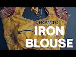 How To Iron A Saree Blouse - Ironing A Saree Blouse