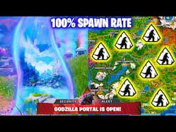 ِAll 7 Godzilla Portals Locations - How To Easily Become Godzilla in Fortnite