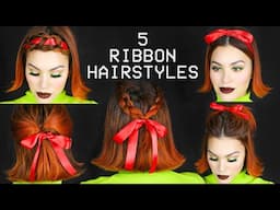 5 RIBBON HAIRSTYLES FOR SHORT HAIR