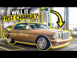 Trying to Charge the Tesla Swapped Benz on a Public Fast Charger - Fellten Battery Swap Ep. 3