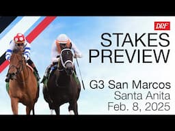 Grade 3 San Marcos Stakes Preview | February 8, 2025