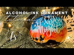 DIY Alcohol Ink Ornaments