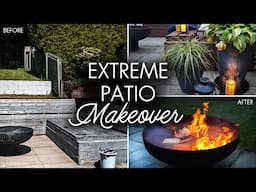 Backyard Entertainment Area MAKEOVER! *with DIY Pallet Sectional* Cozy Garden Fire Pit Area